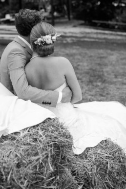 Vintage Brautpaar Eukalyptus Brautpaarshooting an der Seebühne Vestenbergsgreuth